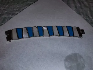 Pulsera Plata Turquesa y Nácar