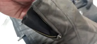 Chaqueta Moto  Hombre Marrón envejecida.