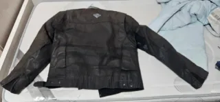 Chaqueta Moto  Hombre Marrón envejecida.