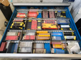 Cajonera de Taller Metálica Azul y Gris