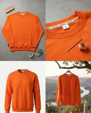 Sudadera naranja talla L Bastante gorda