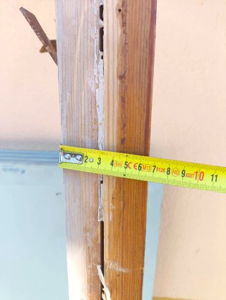 Puerta madera maciza 202cm x 81,5cm.