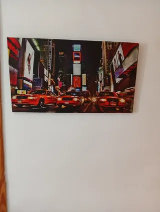 Cuadro Times Square Taxis