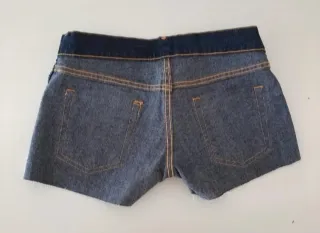 Short Vaquero Azul Desgastado
