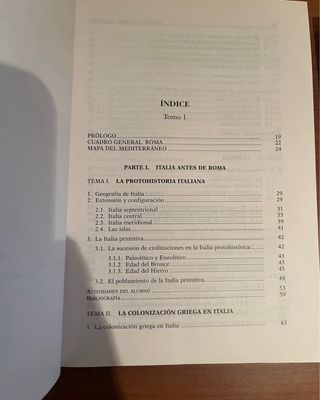 Historia de Roma Tomos I y II UNED