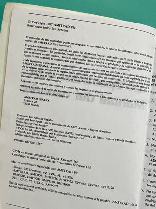 ZX SPECTRUM +2 SINCLAIR. Manual de usuario.