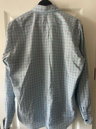 Camisa Caramelo Cuadros Azul