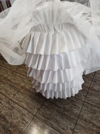 Cáncan Fallera Adulta Blanco