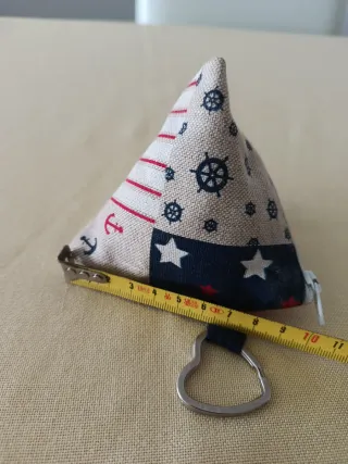 Monedero marinero triangular