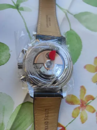 Cronografo Armand Nicolet Uomo Nero Argento