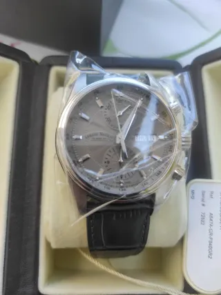 Cronografo Armand Nicolet Uomo Nero Argento