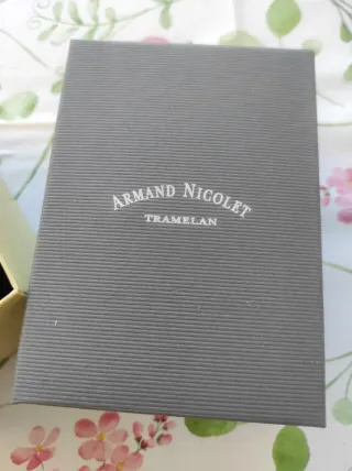 Cronografo Armand Nicolet Uomo Nero Argento