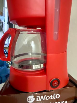 Cafetera de goteo Eléctrica iWotto Roja Nueva