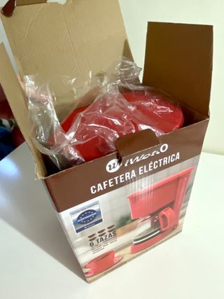 Cafetera de goteo Eléctrica iWotto Roja Nueva
