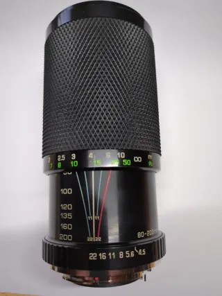 Teleobjetivo Soligor 80-200mm f/4.5 Manual Pentax