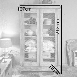 Alacena librería antigua restaurada