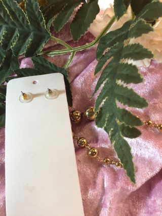 Pendientes largos bolas en degrade de tamaño