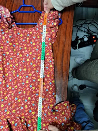 Traje de flamenca niña volantes floral