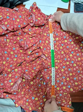 Traje de flamenca niña volantes floral