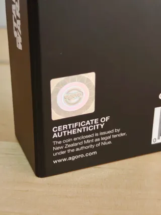 Moneda 5 dólares Plata PROOF Star Wars 3oz AGORO