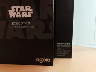 Moneda 5 dólares Plata PROOF Star Wars 3oz AGORO