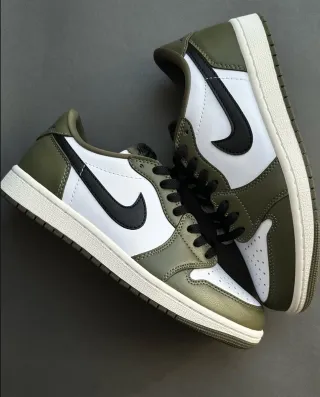 Jordan 1 Low Verde Oliva Blanco