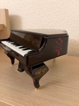 Joyero Piano Negro y Rojo