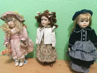 Bambole in ceramica vintage
