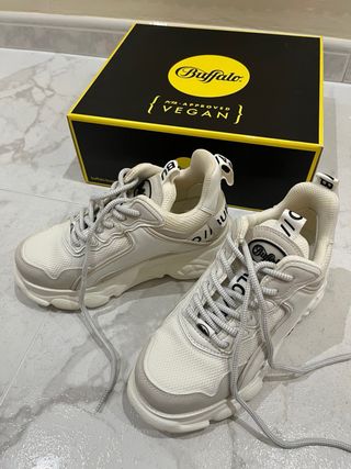 Zapatillas Buffalo Beige/Blanco Talla 38