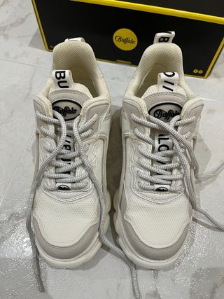 Zapatillas Buffalo Beige/Blanco Talla 38