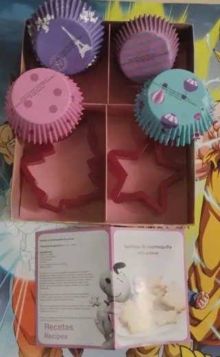 Kit Cupcakes y Galletas Carlitos y Snoopy.