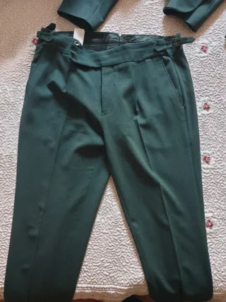 Traje completo Lino Clemente Verde + corbata