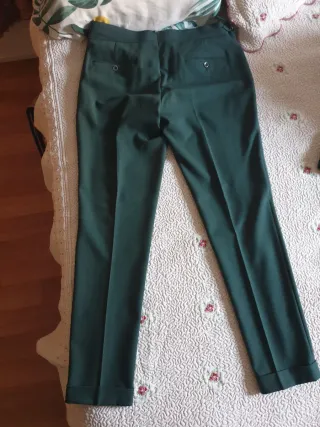 Traje completo Lino Clemente Verde + corbata