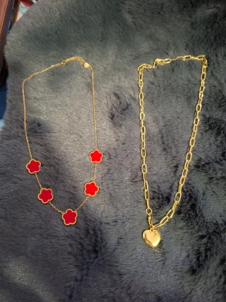 Conjunto Colar e Pulseiras Aço Inoxidável