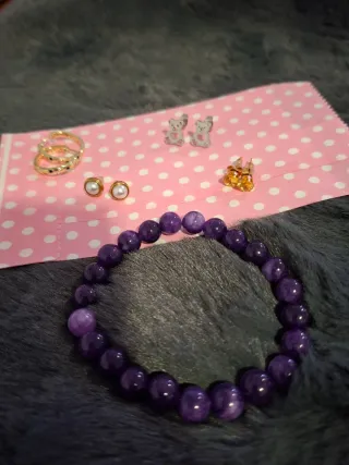 Conjunto Colar e Pulseiras Aço Inoxidável