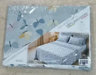 Completo Lenzuola Matrimoniale 100% Cotone