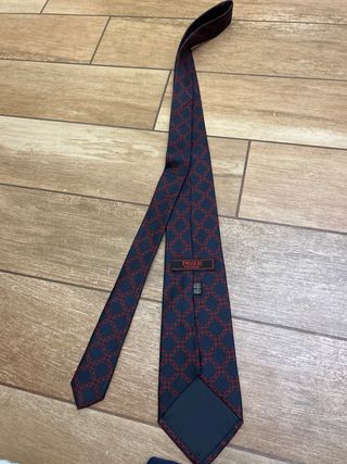 Cravatta Truzzi Milano blu notte in 100% seta