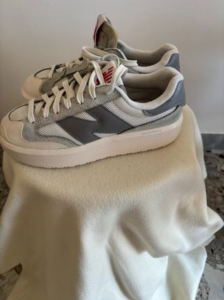 New Balance CT 302 donna pelle grigio bianco