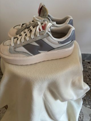 New Balance CT 302 donna pelle grigio bianco
