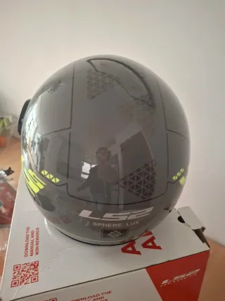 Casco Moto LS2 Negro Gris