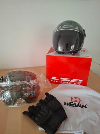 Casco Moto LS2 Negro Gris