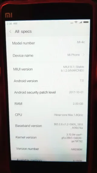 Xiaomi Mi 4c Negro