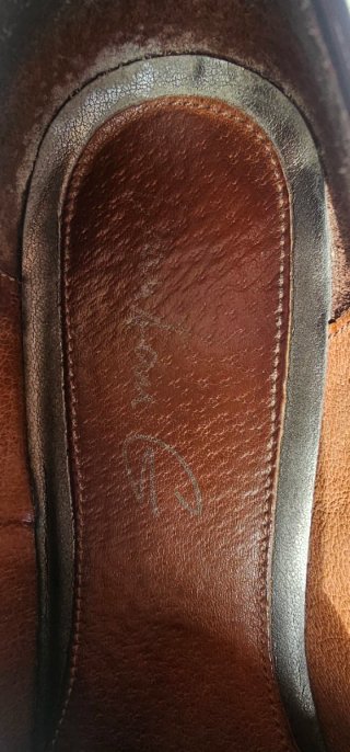 Mocassini donna marrone lucido con nappine