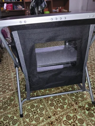 Mesa de camping plegable impermeable 63 altox60x45