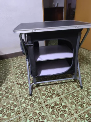 Mesa de camping plegable impermeable 63 altox60x45