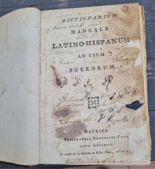 Diccionario Latin-Espanol 1792