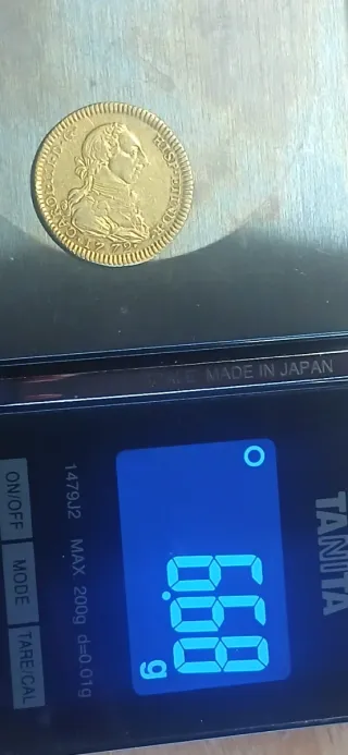 2 Escudos Carlos II 1772 Oro .901 6,7g