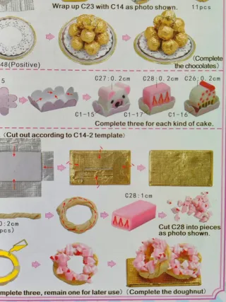 Pastelería Miniatura casita muñecas kit DIY casa