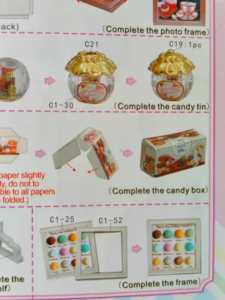 Pastelería Miniatura casita muñecas kit DIY casa