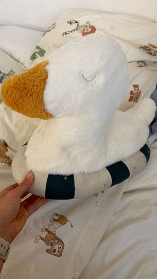 Cojín de peluche de pato para niños